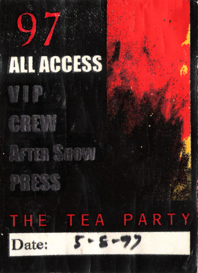 Tea Party backstage pass