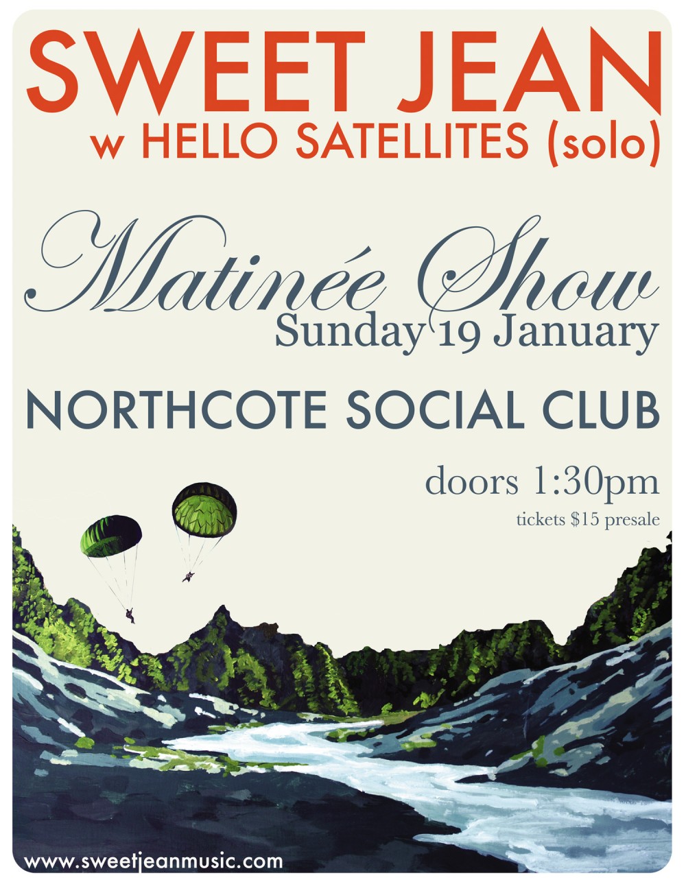 Sweet Jean @ Northcote Social Club, Melbourne (Sun 19 Jan 2014)
