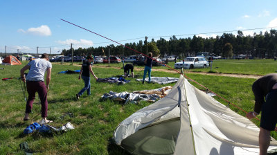 Meredith camp setup